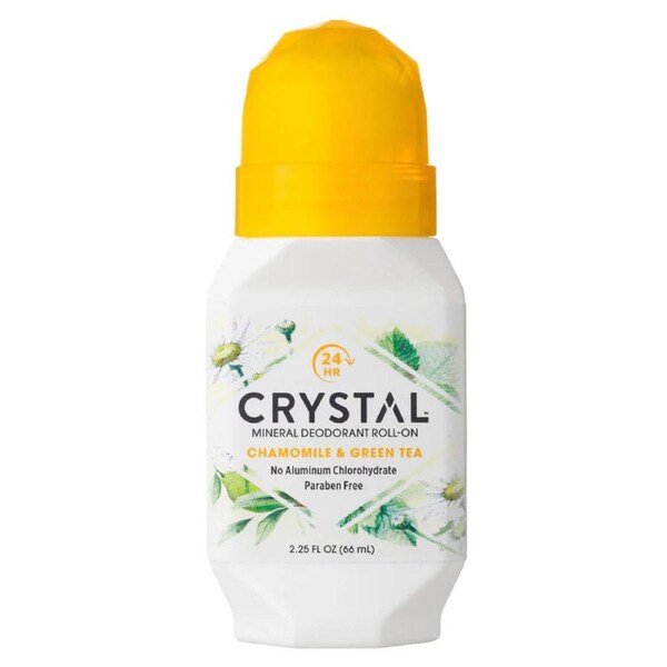 Crystal Mineral Deodorant Roll-on Chamomile & Green Tea 66ml