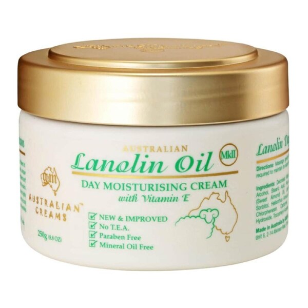 Australian Creams MKII Lanolin Oil Day Moisturising Cream with Vitamin E 250g