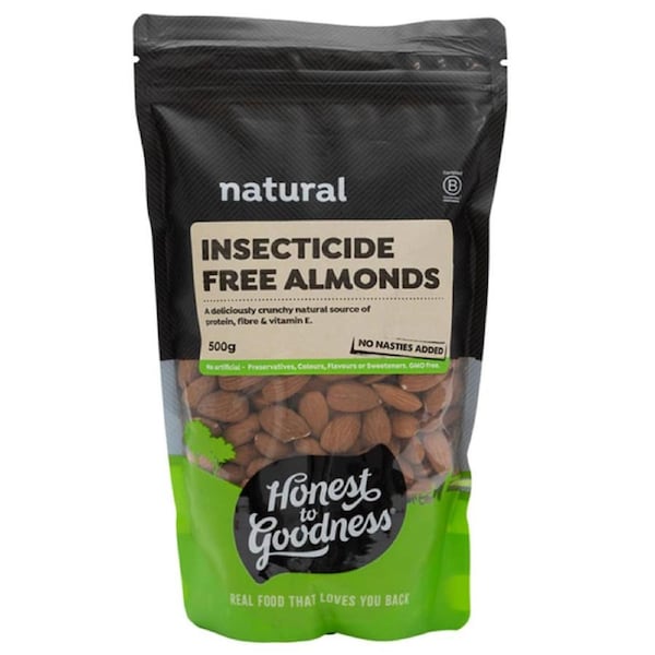 Honest to Goodness Insecticide Free Almonds 500g