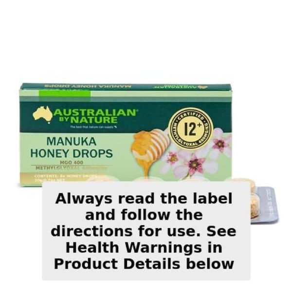 Australian by Nature Manuka Honey Drops 12+ (MGO 400) 8 Drops