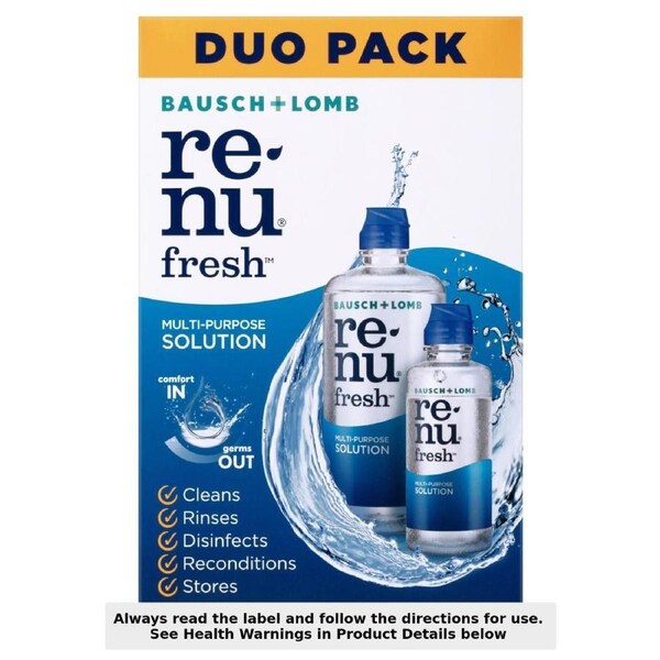 Bausch & Lomb Renu Fresh Multi-Purpose Solution 355ml + 120ml