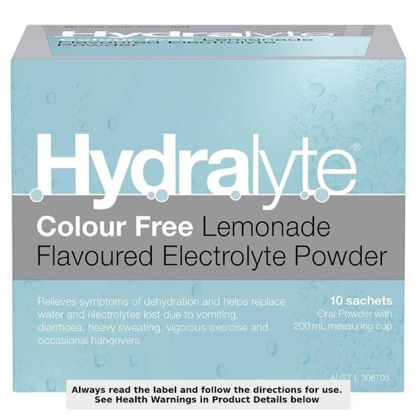Hydralyte Electrolyte Powder Lemonade 10 Sachets