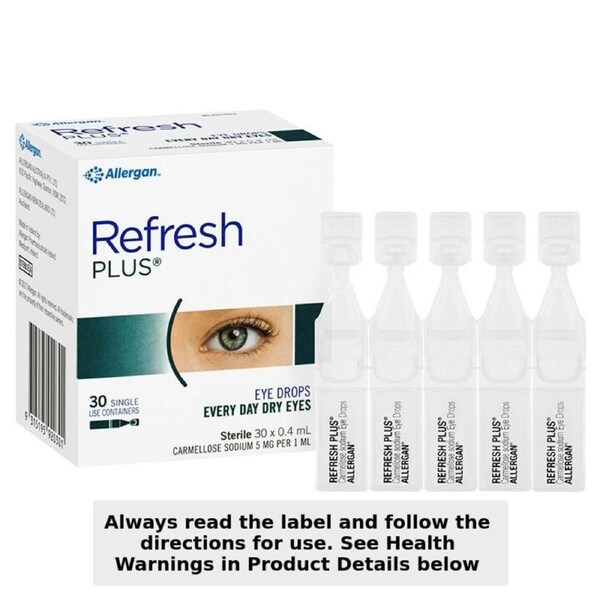 Refresh Plus Lubricant Eye Drops 0.4ml x 30 Vials
