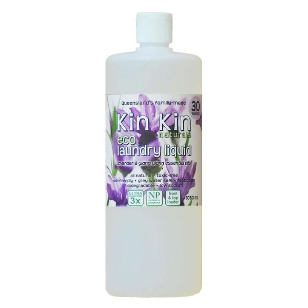 Kin Kin Naturals Eco Laundry Liquid Lavender and Ylang 1050ml