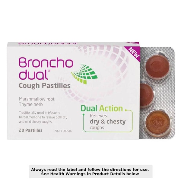 Bronchodual Cough Pastilles Dual Action 20 Pack