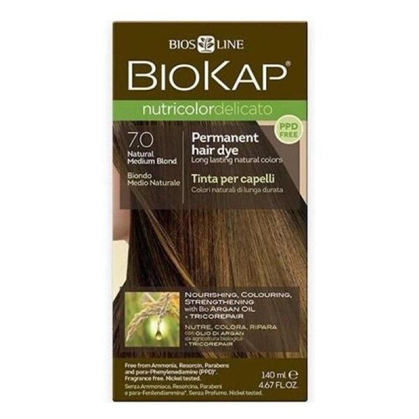 Biokap Nutricolor Delicato 7.0 Natural Medium Blonde 140ml