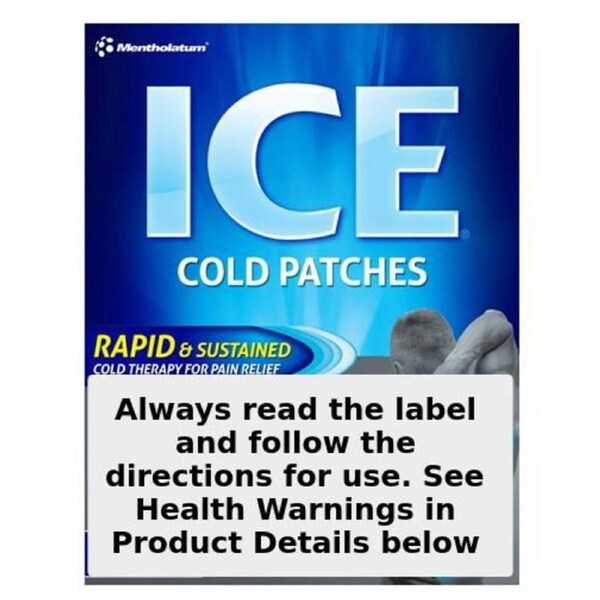 Mentholatum Ice Cold Pain Relief Patches 4 Pack