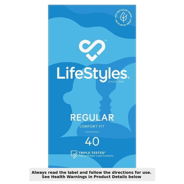 LifeStyles Regular Condoms 40 Pack
