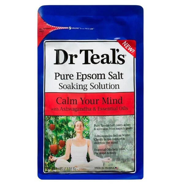 Dr Teals Epsom Salt Ashwagandha 1.36kg