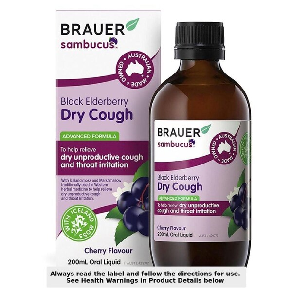 Brauer Black Elderberry Dry Cough 200ml