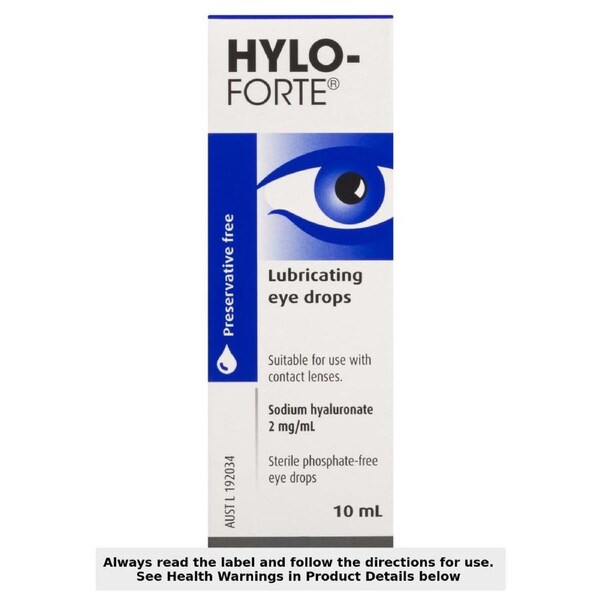 Hylo Forte Lubricating Eye Drops Preservative Free 10ml