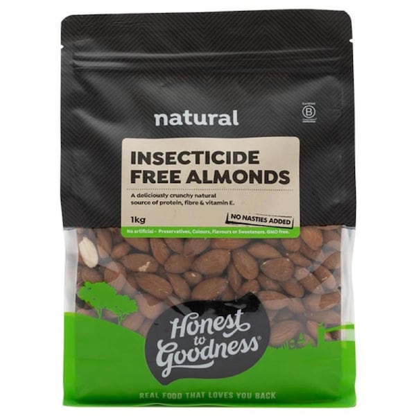 Honest to Goodness Insecticide Free Almonds 1kg
