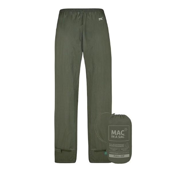 Mac In A Sac Packable Unisex Adults Waterproof Overtrousers/Pant Khaki S