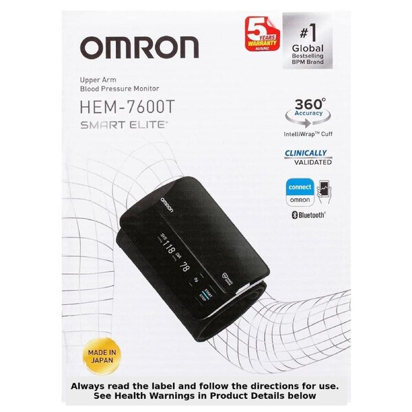 Omron HEM7600T Smart Elite Blood Pressure Monitor