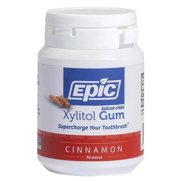 EPIC Xylitol Chewing Gum Cinnamon 50 Pack