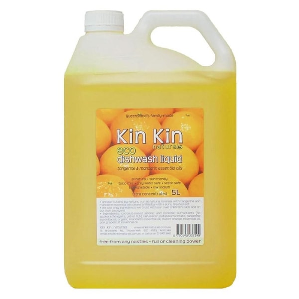 Kin Kin Naturals Eco Dishwash Liquid Tangerine & Mandarin 5L