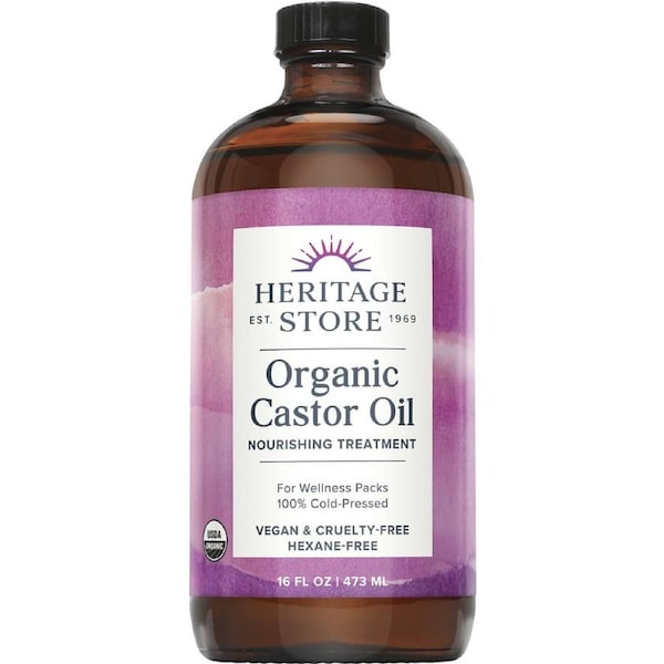 Heritage Store Organic Castor Oil 473ml