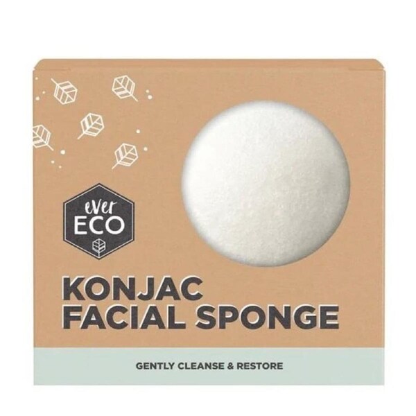 Ever Eco Konjac Facial Sponge Original 1 Pack