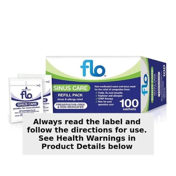 Flo Sinus Care Refill Sachets 100 Pack