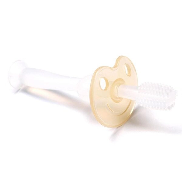 Haakaa 360 Silicone Baby Toothbrush Clear