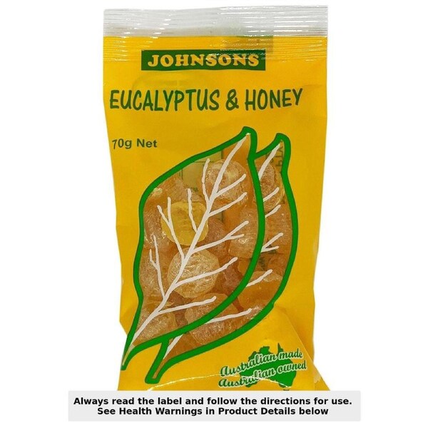 Johnsons Eucalyptus with Honey Drops 70g