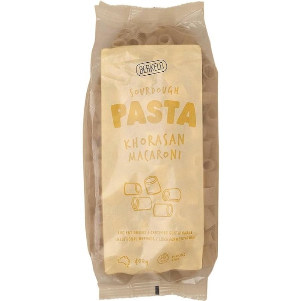 Berkelo Sourdough Pasta Khorasan Macaroni 400g