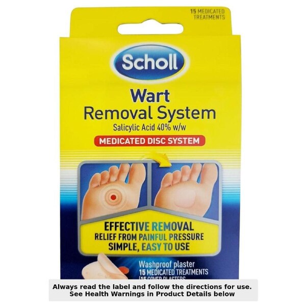 Scholl Wart Removal System Washproof 15 Pack