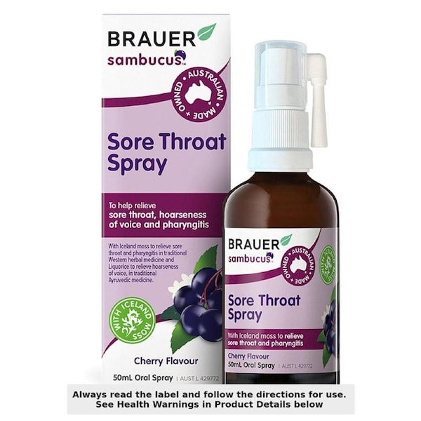 Brauer Sore Throat Spray 50ml