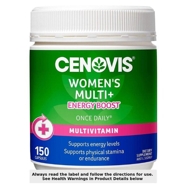 Cenovis Women's Multi+ Energy Boost 150 Capsules
