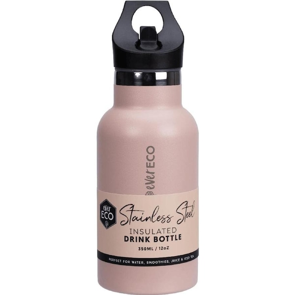Ever Eco Insulated Stainless Steel Bottle Rose Sip Lid 350ml