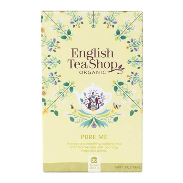 English Tea Shop Organic Wellness Tea Pure Me 20 Tea Bags