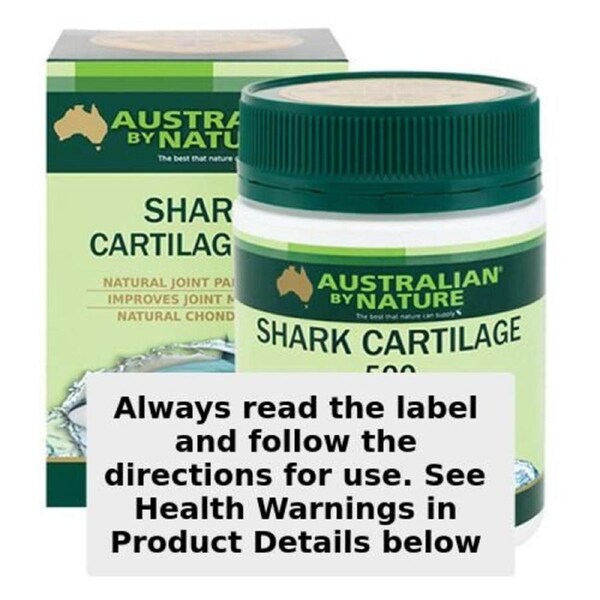 Australian by Nature Shark Cartilage 500mg 200 Capsules