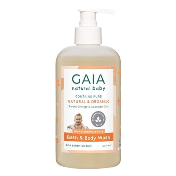 Gaia Natural Baby Bath & Body Wash 500ml