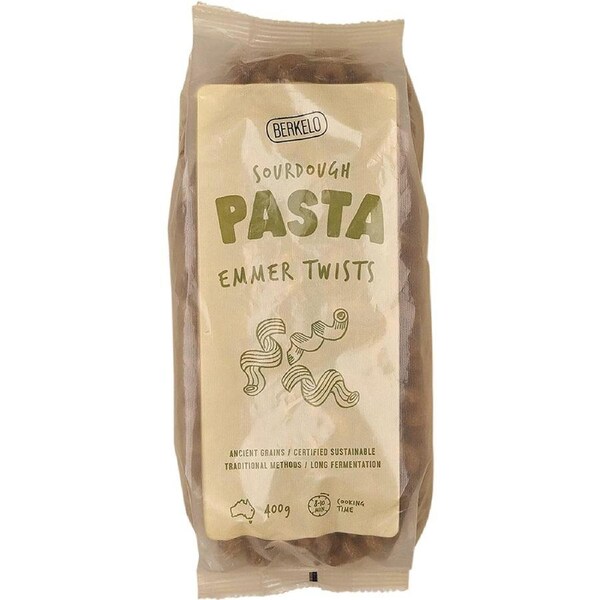Berkelo Sourdough Pasta Emmer Twists 400g