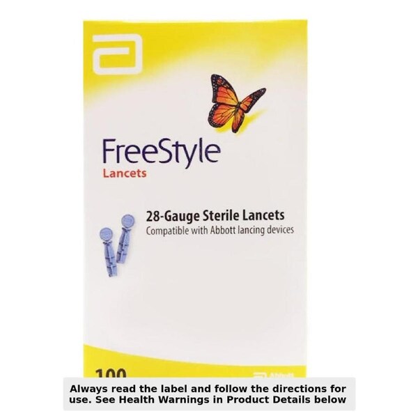Abbott Freestyle Thin Sterile Lancets 28-Gauge 100 Pack