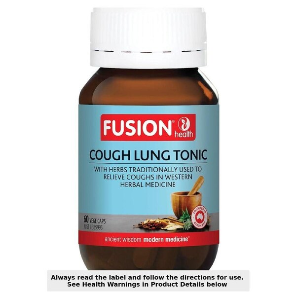 Fusion Health Cough Lung Tonic 60 Vege Capsules