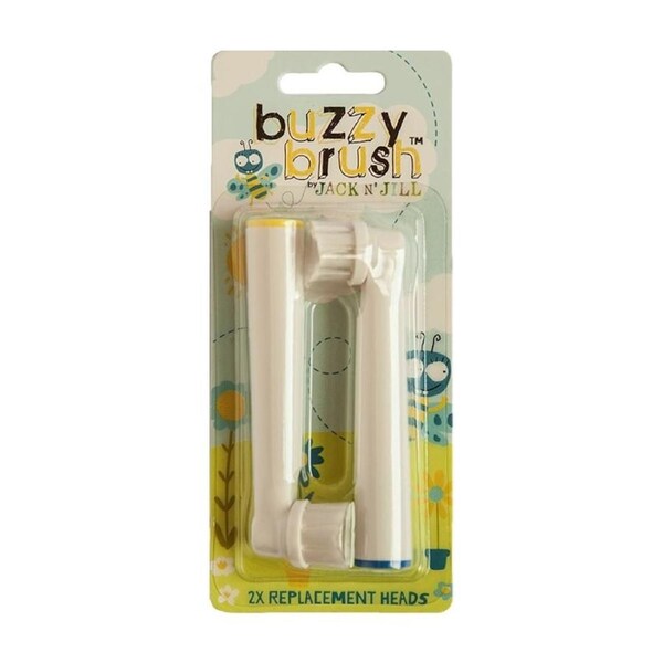 Jack n Jill Buzzy Brush Replacement Heads 2 Pack (New Design)