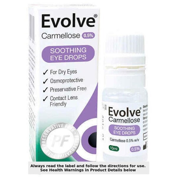 Evolve Carmellose 0.05% Soothing Eye Drops 10ml