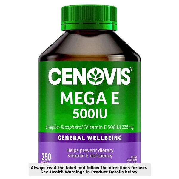 Cenovis Mega E 500IU 250 Capsules