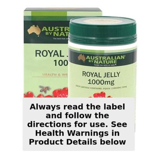 Australian by Nature Royal Jelly 1000mg 365 Capsules