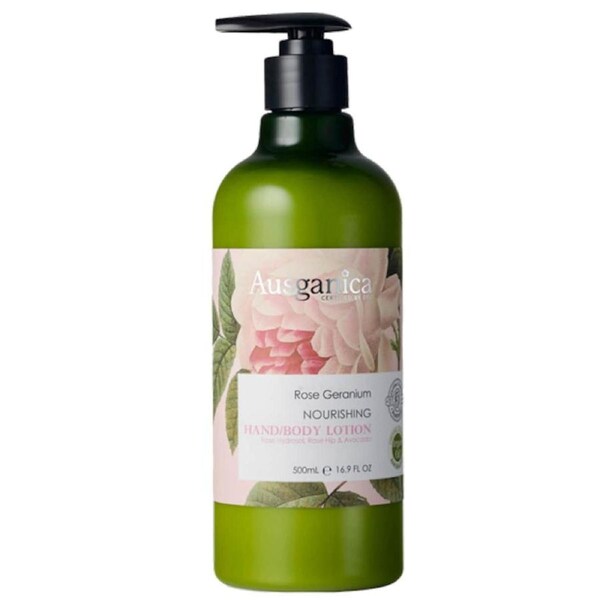 Ausganica Rose Geranium Nourishing Hand/Body Lotion 500ml
