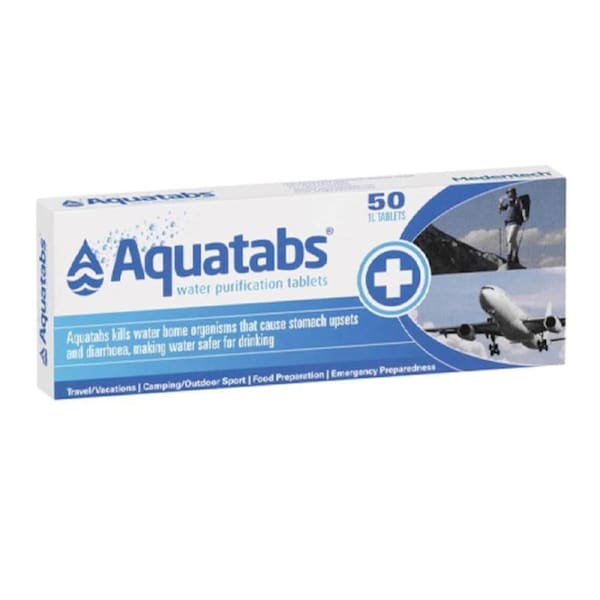 Aquatabs Water Purification Tablets 50 Tablets
