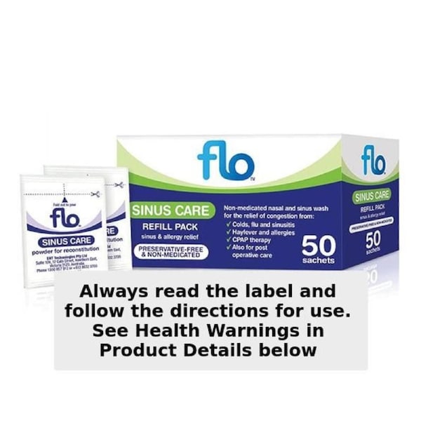 Flo Sinus Care Refill Sachets 50 Pack