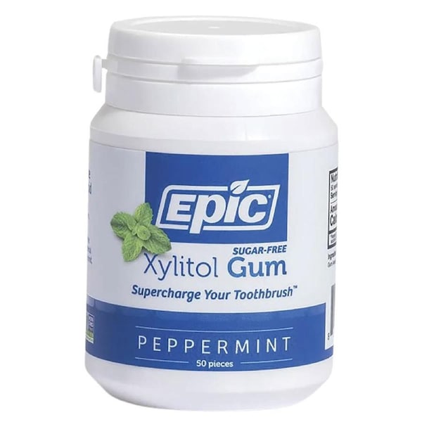 EPIC Xylitol Chewing Gum Peppermint 50 Pack