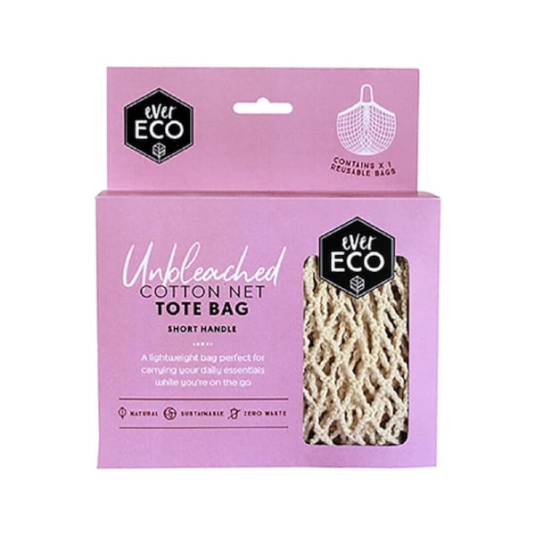 Ever Eco Tote Bag Organic Cotton Net Short Handle