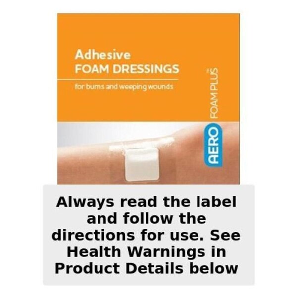 AeroFoam Adhesive Foam Dressing 10cm x 10cm 2 Pack