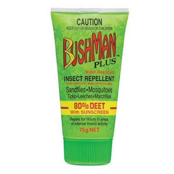 Bushman Plus 80% Deet Insect Repellent Gel with Sunscreen 75g