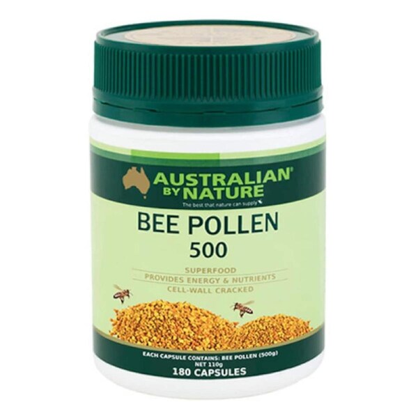 Australian by Nature Bee Pollen 500mg 180 Capsules