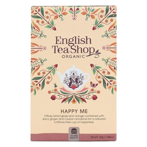 English Tea Shop Organic Wellness Tea Happy Me 20 Tea Bags