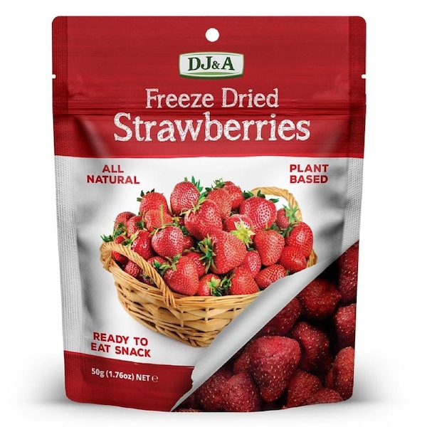 DJ&A Freeze Dried Strawberries 50g